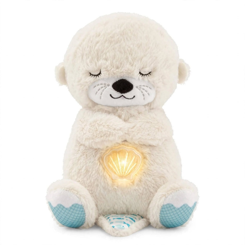 Peluche Nutria Dormilona ALMA RD™- Respiración Rítmica, Música Relajante y Luz Cálida