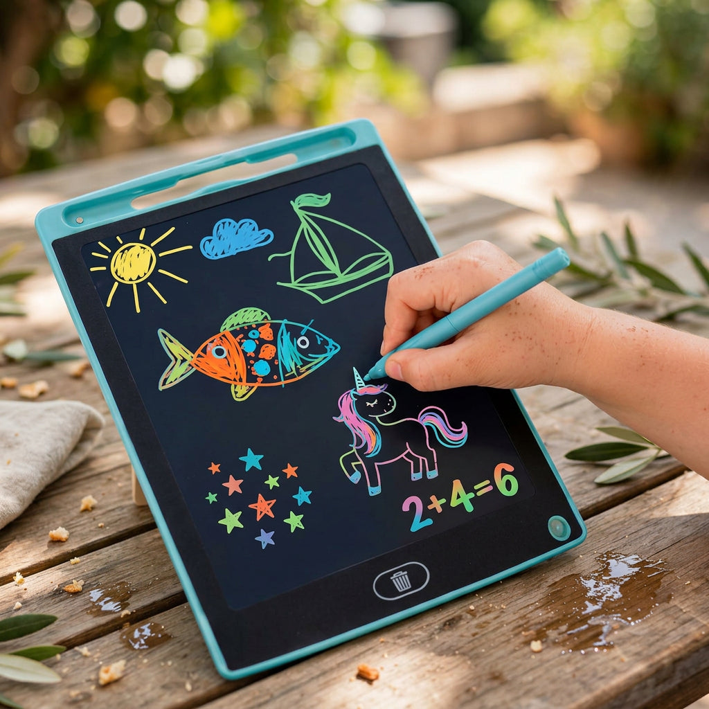 Tableta de Dibujo LCD 8.5" Multicolor ALMA RD™- Dibuja, Borra y Repite