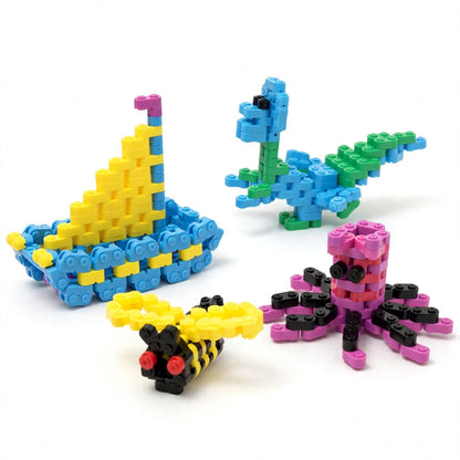 Bloques Flexibles Crea y Juega 720 Piezas ALMA RD™- Compatible con Bloques Tipo LEGO