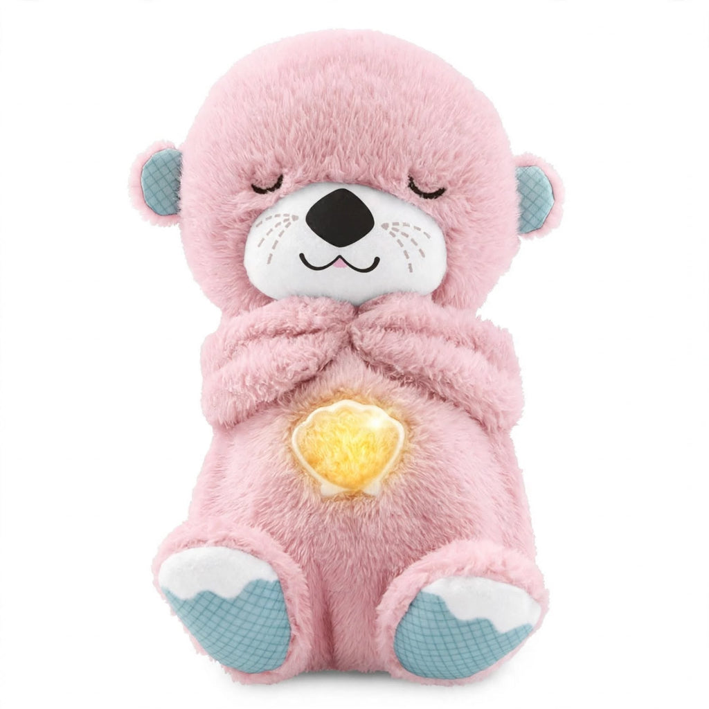 Peluche Nutria Dormilona ALMA RD™- Respiración Rítmica, Música Relajante y Luz Cálida