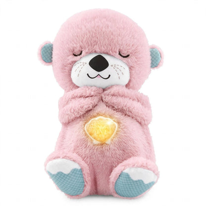Peluche Nutria Dormilona ALMA RD™- Respiración Rítmica, Música Relajante y Luz Cálida
