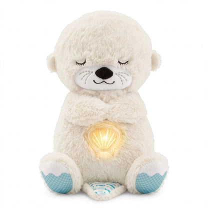 Peluche Nutria Dormilona ALMA RD™- Respiración Rítmica, Música Relajante y Luz Cálida